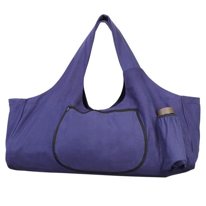 -TENDYCOCO Sac pour Tapis de Yoga Grand Tapis de Yoga fourre-Tout avec sacoches avec Poches latérales et Fermetures à
