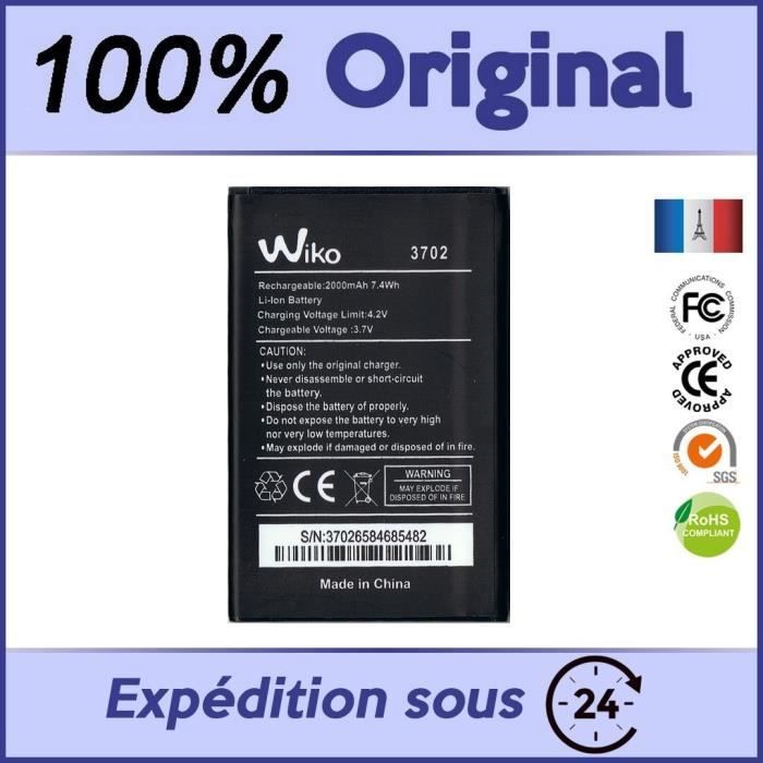 BATTERIE NEUVE ORIGINALE WIKO COMPATIBLE Lenny 1/2/3 -/ 3702