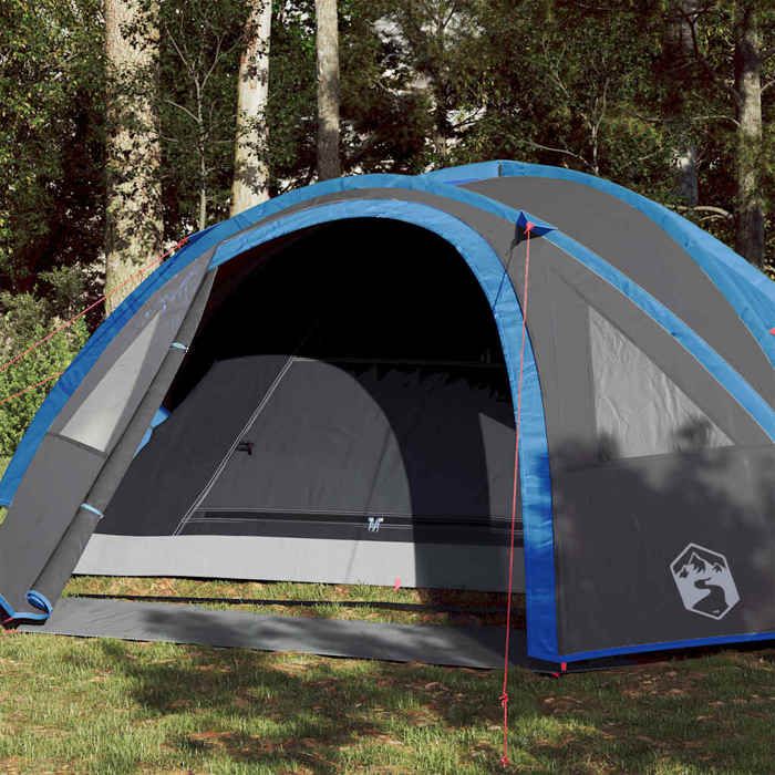 vidaXL Tente de Camping 4 Personnes Tente dOmbrage avec Sac de Transport Auvent Portable avec Parois Latérales pour 94350
