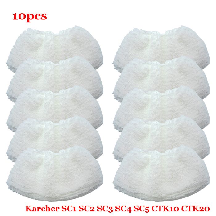 Tête De Brosse Pour Nettoyeur Vapeur SC2/SC3/SC4/SC5 - Set Nettoyage Avec Chiffons - Type C