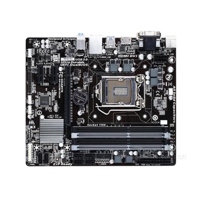 Carte mère GIGABYTE GA-Z97M-DS3H Intel Z97 Socket LGA1150 4xDDR3 SDRAM 32GB Micro ATX - Gigabyte