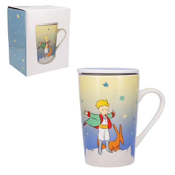 Tasse Le Petit Prince Kiub - Porcelaine, Tour Eiffel Et Terre, 8.5 Cm, Neuve