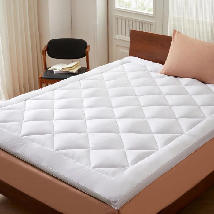 CASABEL Coprimaterasso 140x190 Cm In Microfibra Morbida E Traspirante - Extensible Con Fissaggio 360° - Antiacaro E Supporto Ergonomico Per Materassi Fino A 50 Cm