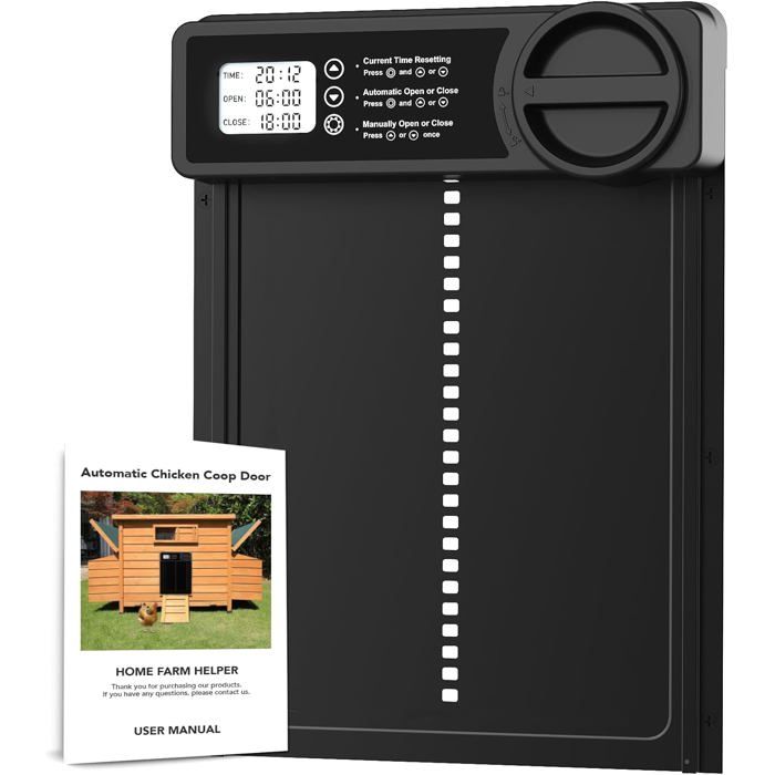 Meilleurs prix pour ODIPIE porte poulailler auto avec minuterie soirmatin anti-pincement alliage daluminium ACCESSOIRES DE ROBOT DE NETTOY
