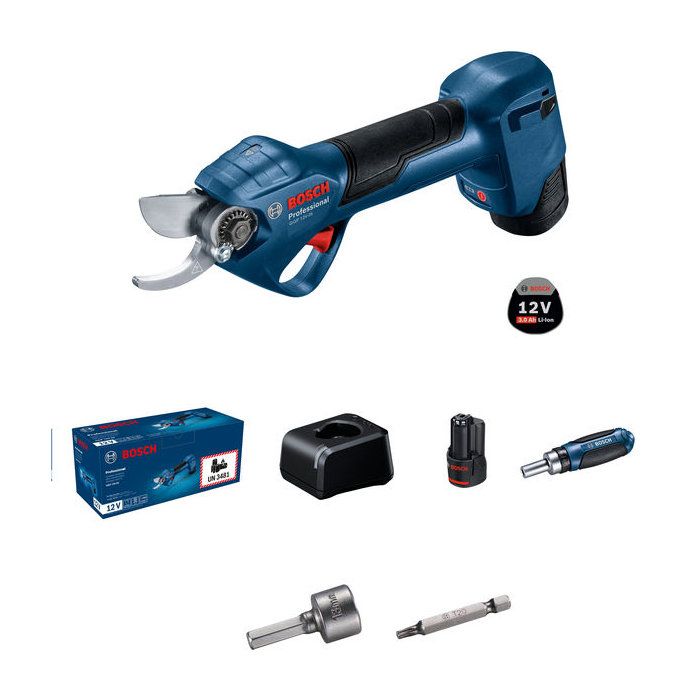 Élagueur sans fil Pro Pruner GGP 12V 25 Professional avec 2 Batteries + 1 Chargeur BOSCH 06008D8100 - vue 1