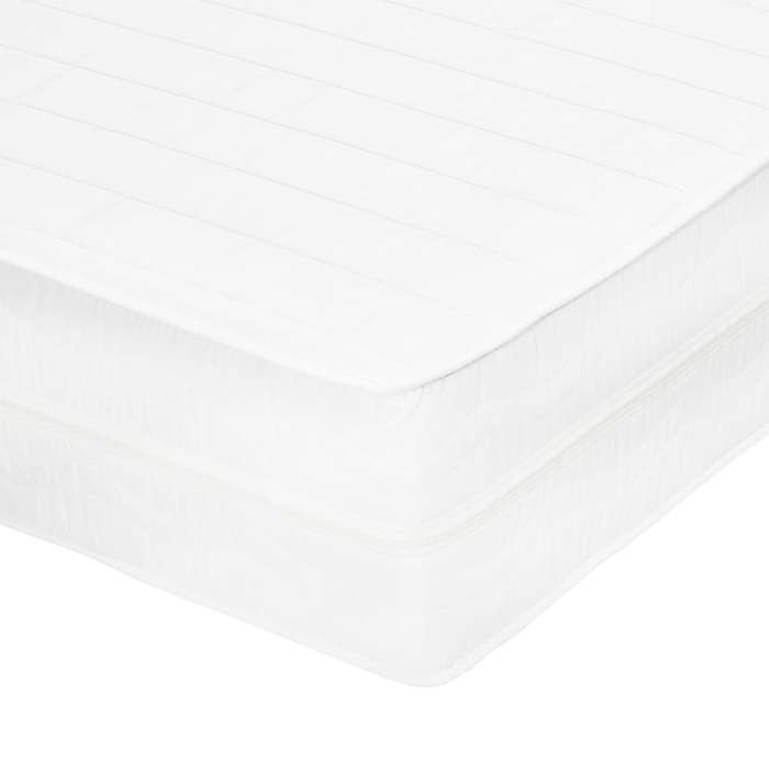 Matelas en mousse à mémoire de forme - WIENS - 180x200 cm - Épaisseur 18 cm - Blanc - Mousse Visco - Housse lavable