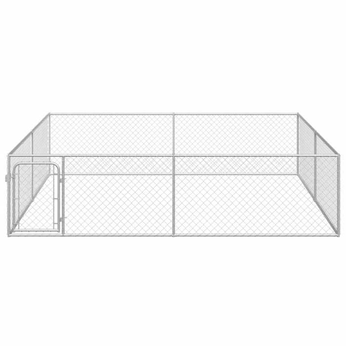 BEST-HOME Articles pour animaux - UU - Chenil extérieur pour chiens Acier galvanisé 4x4x1 m HH6585