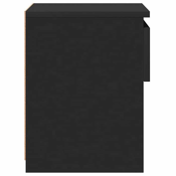 Magnifique Tables de chevet (2 PCS) - ZENCORE - Lot de 2 armoires de chevet - Noir 40x30x39cm Aggloméré M6618975