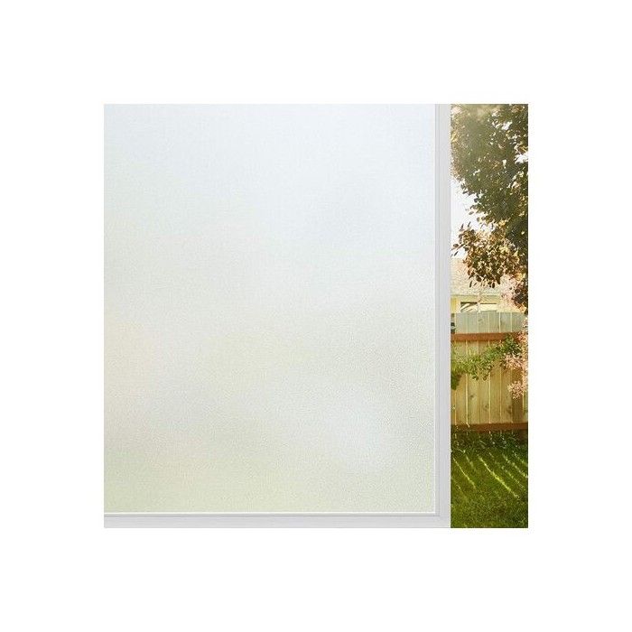 Film occultant pour vitres film électrostatique 40 x 200 cm haute intimité anti-UV effet dépoli idéal pour bureau