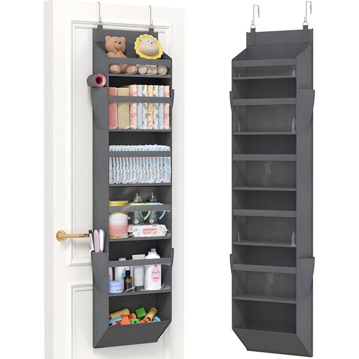 Lifewit Rangement Suspendu avec 4 Poches Latérales et 2 Crochets Organisateur Porte Capacité 18 kg (40 lbs) TRANSPORT DES ALIMENTS
