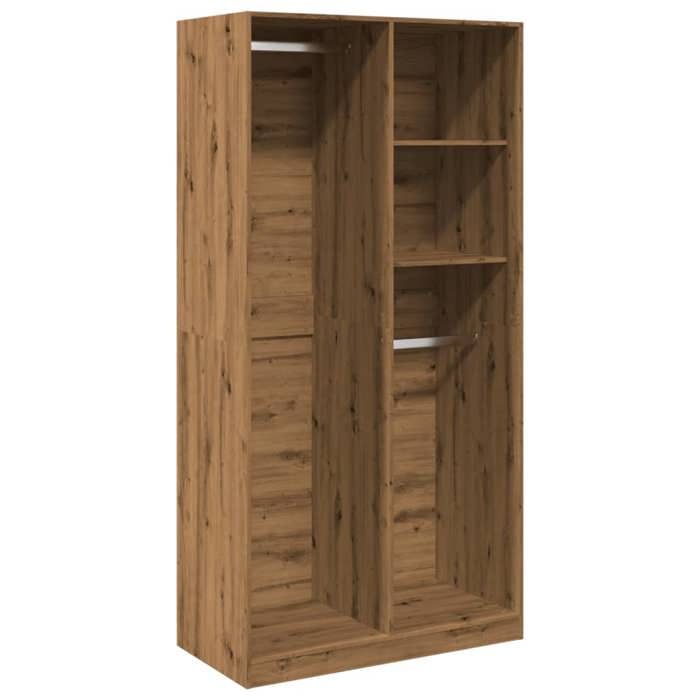 Garde-robe -(1 PCS）- Vidaxl - Armoire penderie Pour chambre chêne artisanal 100x50x200 cm - bois dingénierie 417028yjb50o