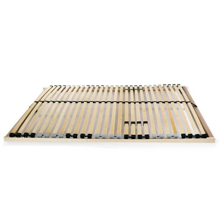 CHEZ ZENG Sommier à lattes sans matelas avec 28 lattes 7 zones 120x200 cm LL3082