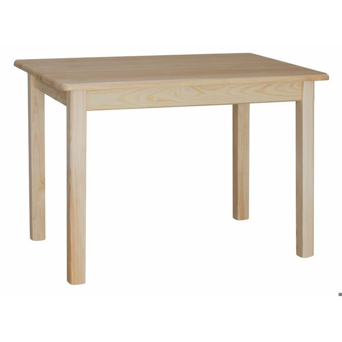 Table à manger KOMA KM217514 en pin massif 60 x 50 cm pin naturel verni