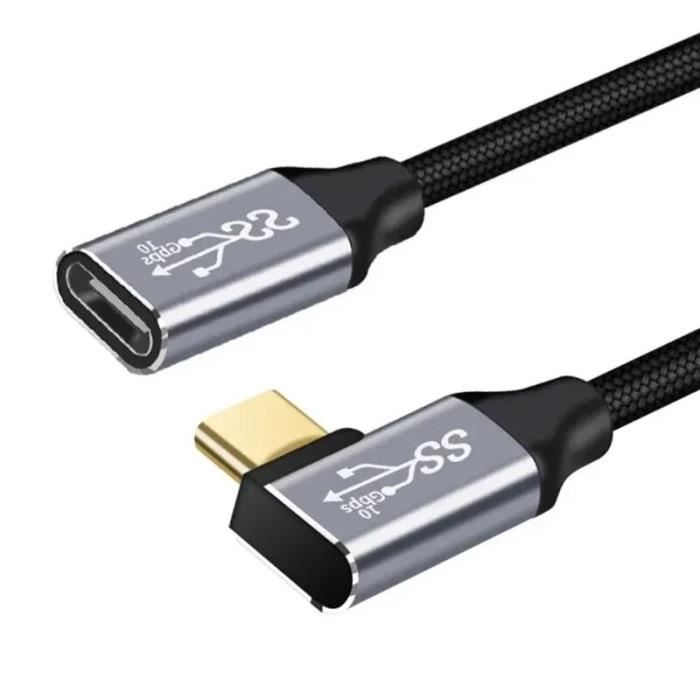 TechCraft - Câbles USB 3.1 Type C à VGA, Longeur de 10 Pieds, Noir
