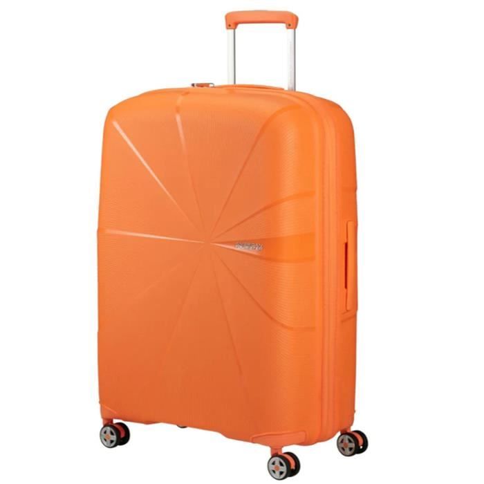 american tourister "starvibe" valise cabine 4 doubles roues 77cm - orange