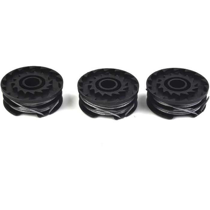 Lot De 3 Bobines De Rechange Pour Débroussailleuse Black & Decker A6226 GL250/GL310/GL360