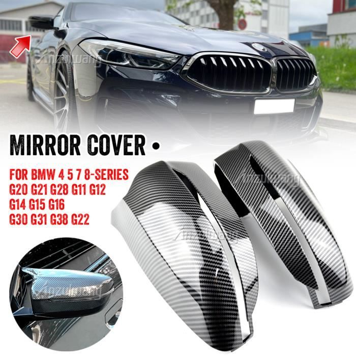 Klaxon de rétroviseur latéral M3 Style M, couvercle de miroir en Fiber de  carbone de haute qualité pour BMW série 1 3 E81 E82 E87 E88 E90 E91 E92 E93