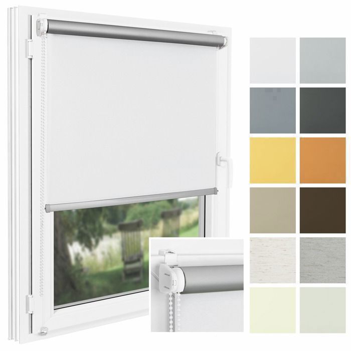 Store Plissé Gris Clair 105 X 120 Cm Klemmfix Sans Perçage Pour