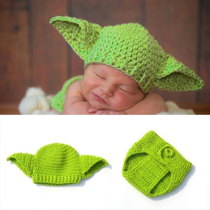 Nouveau Ne Bebe Crochet Tricot Costume Photo Photographie Prop Chapeaux Tenues Gjj Vetement Accessoire Poupee Cdiscount Jeux Jouets