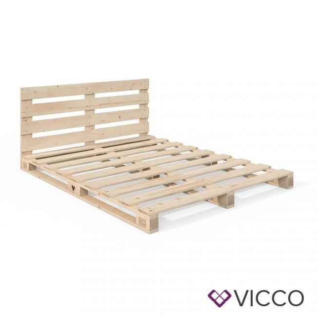 Sommier Palette 140x200 Lit Palette 140x200 Avec Tete De Lit Achat Vente Chambre