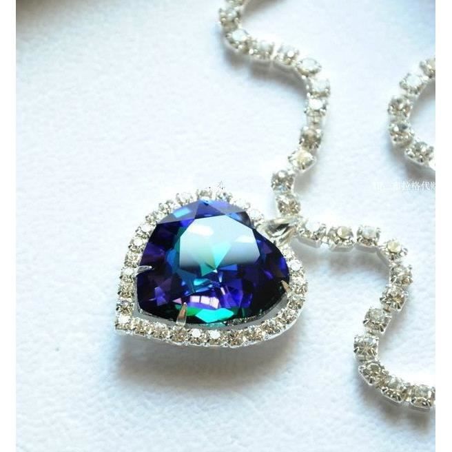 Pendentif Coeur De L Ocean Inspire Du Film Titanic Achat Vente Sautoir Et Collier Pendentif Coeur De L Ocean Soldes Des Le 15 Juillet