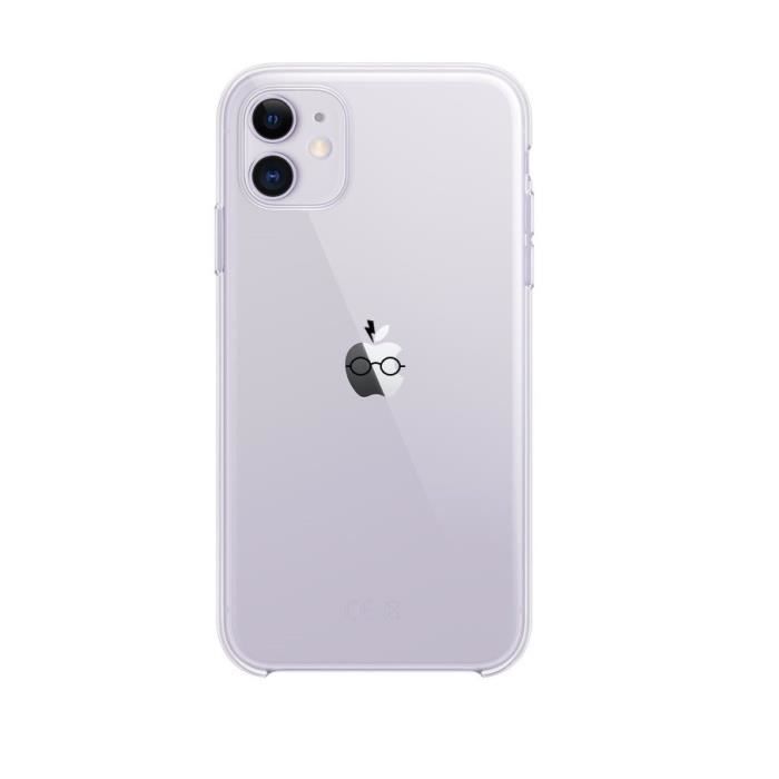 coque silicone pour iphone 12 mini harry potter transparente fun eclair lunette pomme protection gel souple cdiscount telephonie