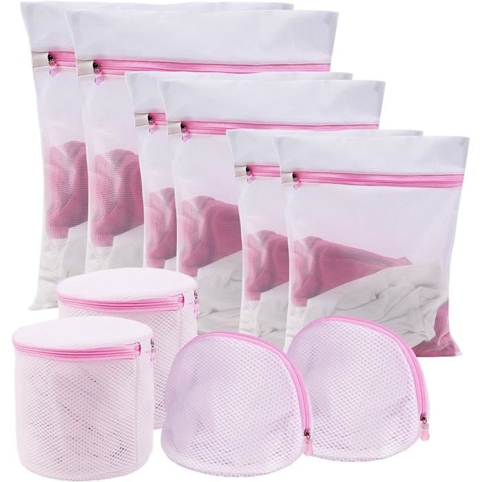 Lot de 6 pochettes en maille à fermeture éclair, pochettes étanches à