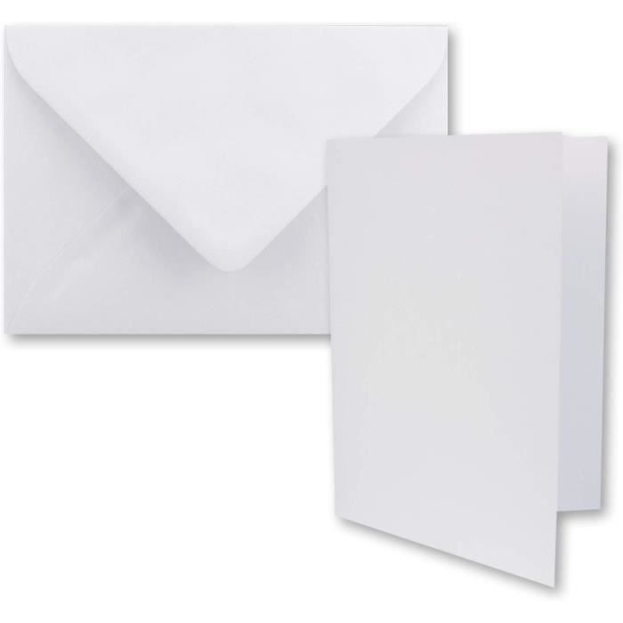 Cartes Pliantes Noires A5 Avec Enveloppes Dorées - Lot De 25 Par FarbenFroh