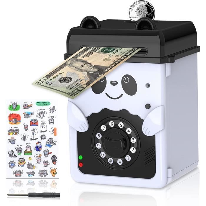 Tirelire électronique Avec Reconnaissance Faciale - Simulateur De Distributeur De Billets Pour Enfant, Cadeau éducatif