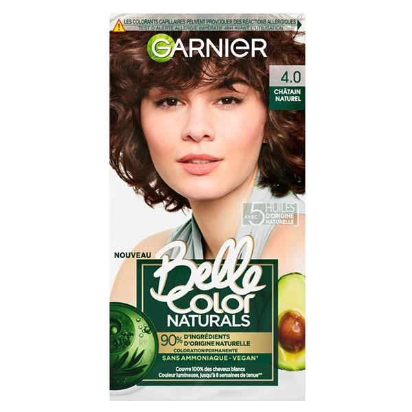 Garnier Belle Color Naturals Coloration 4.0 Châtain Naturel Cdiscount