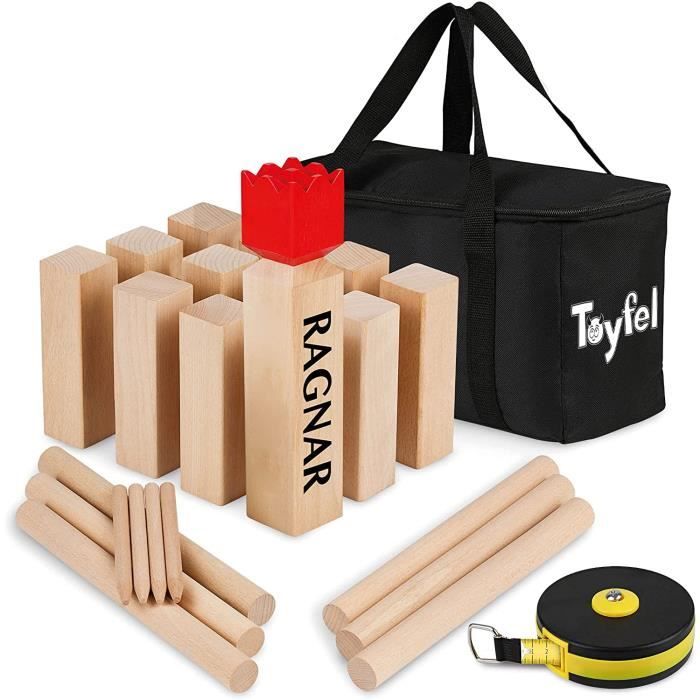 Roue De La Fortune Toyfel Original Jeu De Kubb XXL - Jeu En Bois Massif