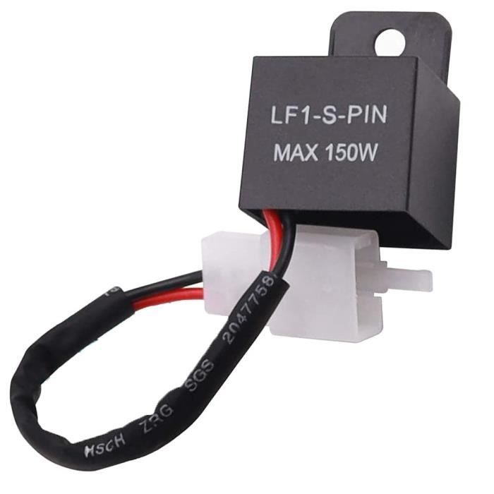 Relais Clignotant LED 12V 150W Pour Moto - Plug & Play - Résout Clignotement Rapide