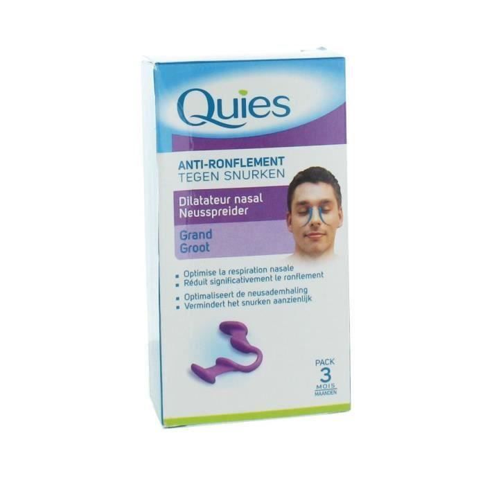 Quies Anti-Ronflement Dilatateur Nasal Grand - Cdiscount Santé - Mieux vivre