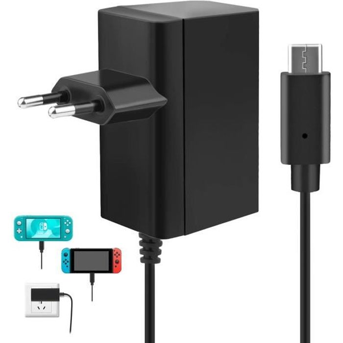 Chargeur pour Nintendo Switch/ Switch Lite , charge rapide