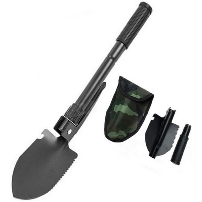 Pelle de jardin pliante militaire multifonction en acier au carbone - Chine Pell