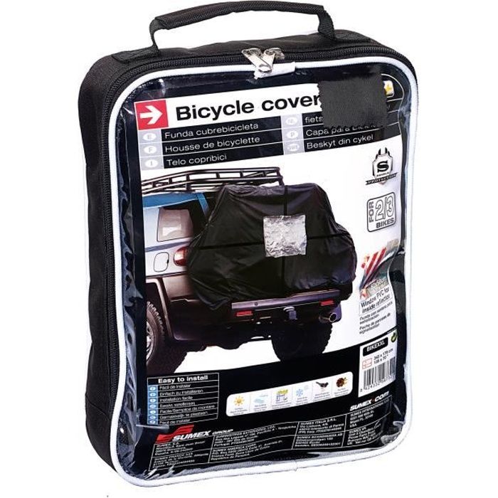 Housse / bâche de protection 2/3 vélos pour camping car et porte vélo