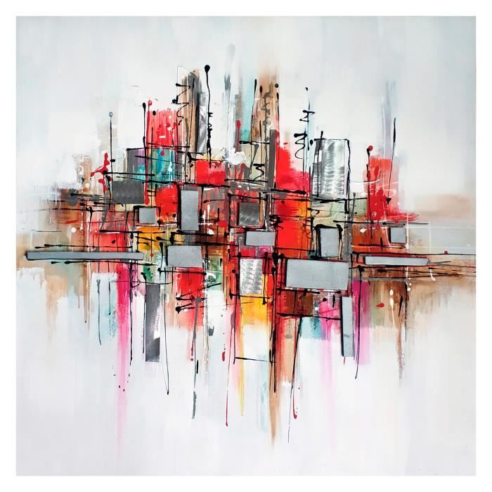 Tableau Peinture Abstraite Collage 3d Avec Aluminium 100 X 100 Cm Cdiscount Maison Tableau Peinture Abstraite Collage 3d Avec Aluminium 100 X 100 Cm Cdiscount Maison