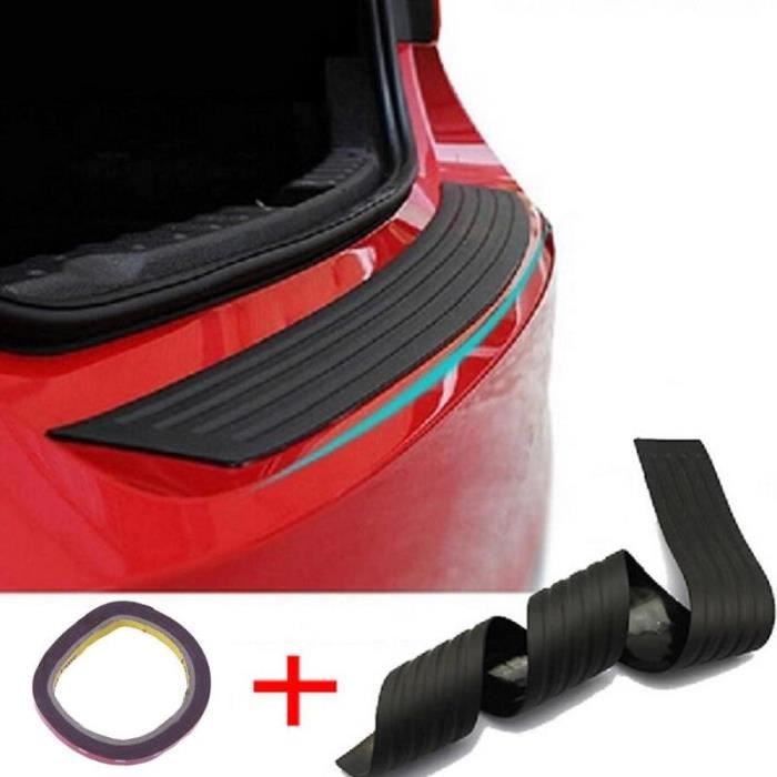 Bande Anticollision Pare-Chocs Voiture 2 Pièces - Protection Caoutchouc Fibre Carbone