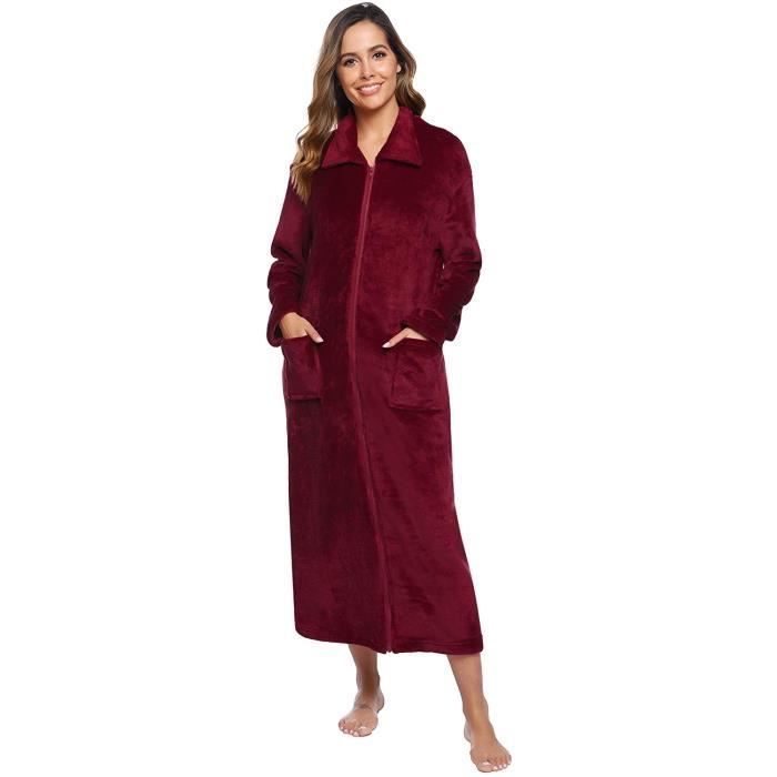 Robe de chambre à fermeture éclair top