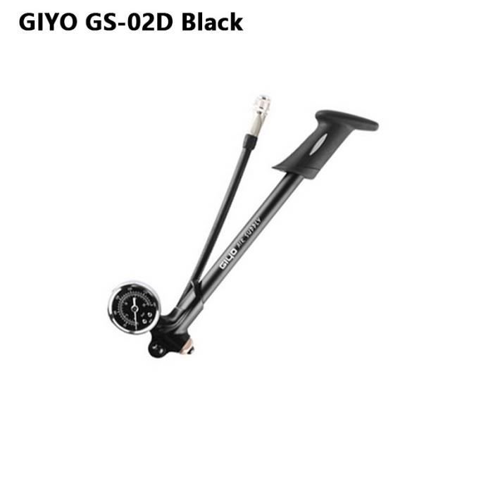 GIYO Pompe D'Amortisseur Haute Pression Jusqu'à 300 PSI - Avec Manomètre Et Verrouillage