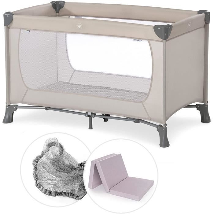 Hauck Lit Parapluie Pour Bebe Et Enfant Avec Matelas De Voyage Alvi 1x60 Cm Sac De Transport Moustiquaire Beige40 Cdiscount Puericulture Eveil Bebe