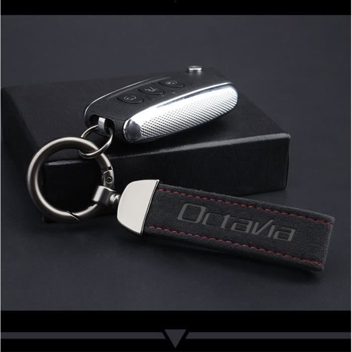 Porte-clés 2 Pièces En Daim Tissé – Petit Pendentif Pour Clés, Sac, Décoration - 5