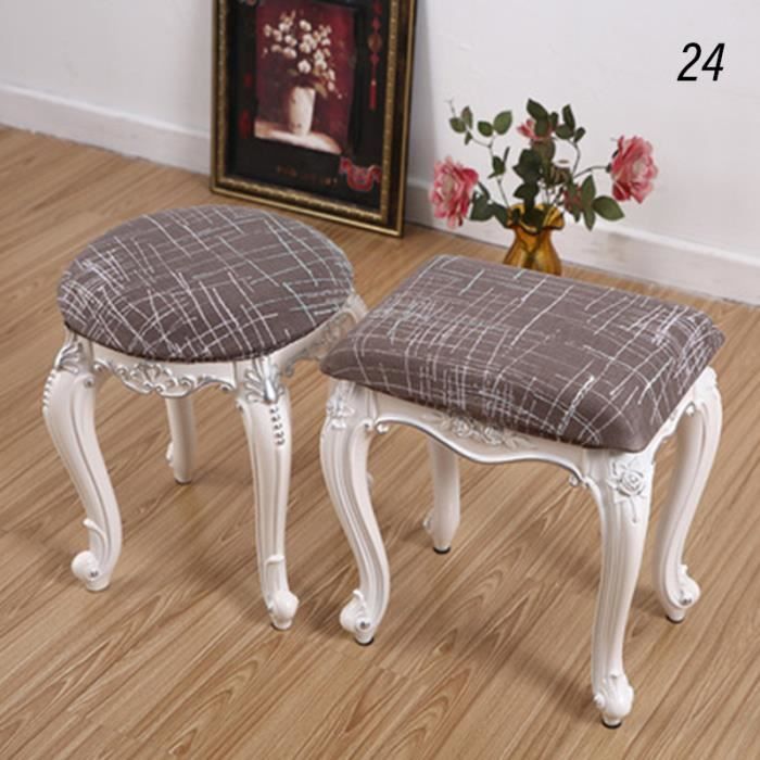 Housse de chaise - TD® - Extensible - Jacquard et Spandex - Blanc et Noir - Design moderne - Maison