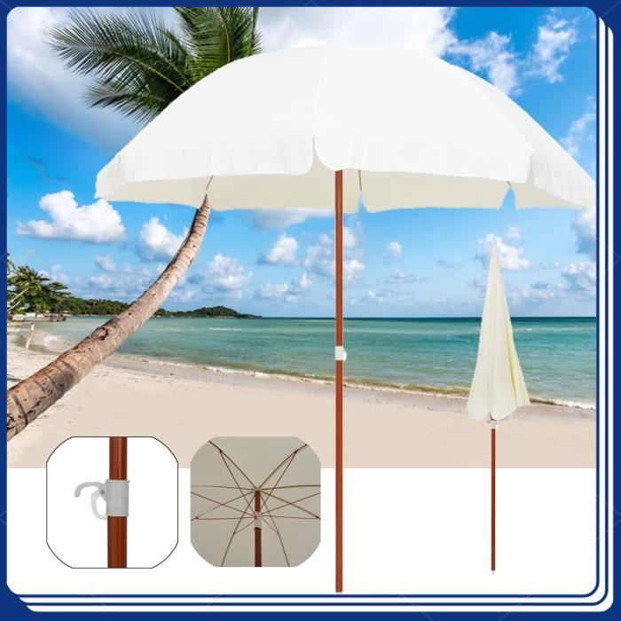 Pare-vent Plage AKTIVE 480x82cm - 4 Panneaux Polyester Avec Mât Acier