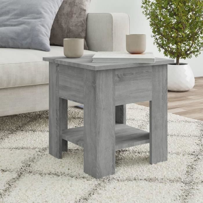 Table Basse Moderne Vicco Fabien - Blanc Sonoma - 100x60x45.5 Cm - Neuf En Kit