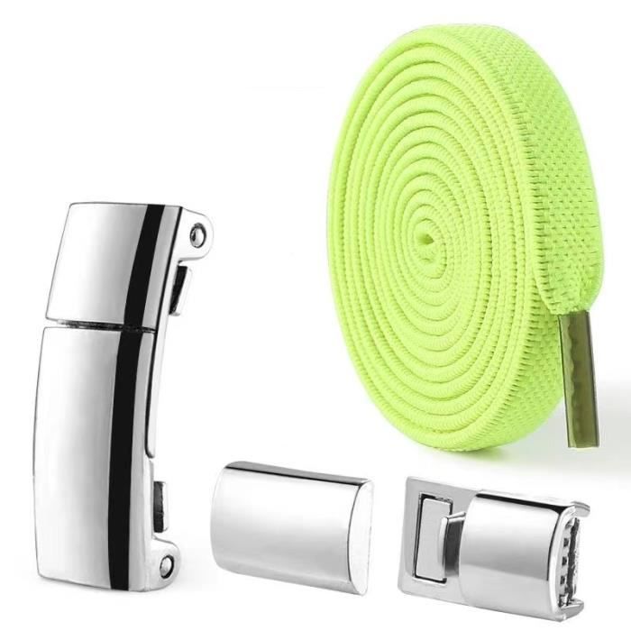 Lacets élastiques Sans Nœud - Longueur 100cm Extensible - Avec Fermeture Métal - Pour Enfants, Adultes, Personnes âgées - 8