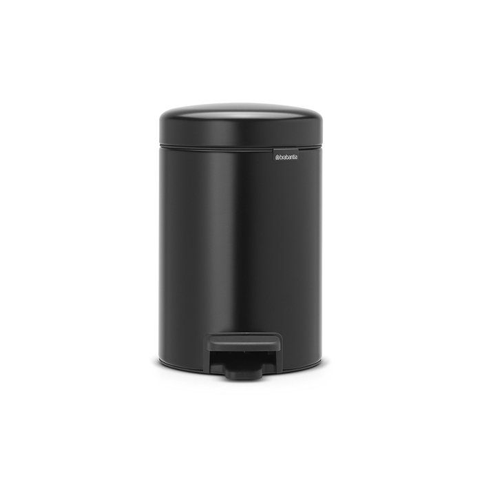 BRABANTIA Poubelle à pédale NewIcon - 3L - Noir mat