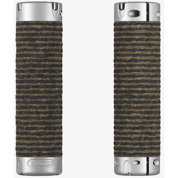 Poignées De Guidon En Cuir Marron Brooks B95M - Fixe - Neufes - Fabriqué En Italie