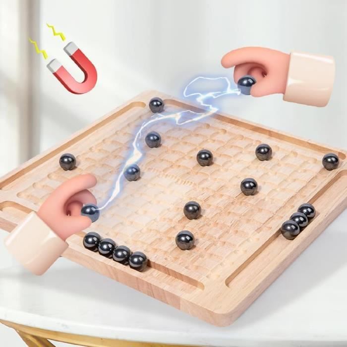 Jeu D’échecs Magnétique Portable – Pièces Aimantées, 20 Pièces, Sac De Rangement – Pour Voyages, Camping, Famille