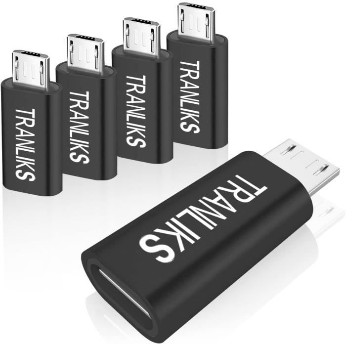 Adaptateur USB-C Femelle Vers Micro-USB Mâle – Convertisseur – Neuf